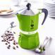 Гейзерна кавоварка Bialetti Rainbow на 3 чашки (зелена) 0000001012 фото 2
