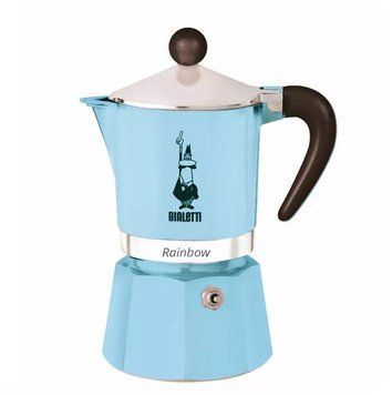 Гейзерна кавоварка Bialetti Rainbow на 3 чашки (блакитна) 0000001013 фото