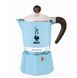 Гейзерна кавоварка Bialetti Rainbow на 3 чашки (блакитна) 0000001013 фото 1