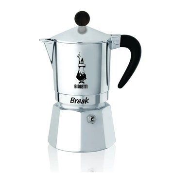 Гейзерна кавоварка Bialetti Break на 3 чашки (колір сталь) 0000001014 фото